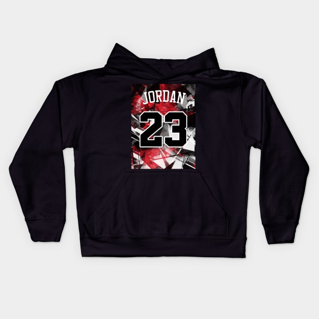 MICHAEL JORDAN Kids Hoodie by satorukonart